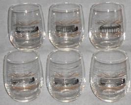RARE Set (6) MCM 1950s-60s 14 oz LARGE ROLY POLY Bar Glasses TRUCKING - ... - $1,130.57 MXN