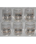 RARE Set (6) MCM 1950s-60s 14 oz LARGE ROLY POLY Bar Glasses TRUCKING - ... - $59.39