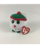 Ty Baby Beanies Snowdrift Polar Bear Mini Ornament Plush Stuffed Toy NWT... - $20.19 CAD