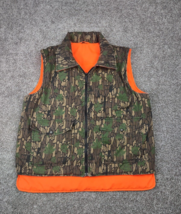 Winchester Hunting Vest Medium Trebark Camo Blaze Orange Reversible Quilted - £25.80 GBP