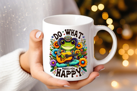 Do What Makes You Happy Ceramic Mug 11oz, Happy Aesthetic Ceramic Mug 11oz - £6.64 GBP