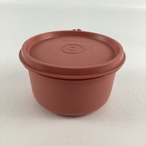 Tupperware 1667-12 Dip Bowl Food Storage Pink Bowl With Lid Vintage Cont... - £19.09 GBP