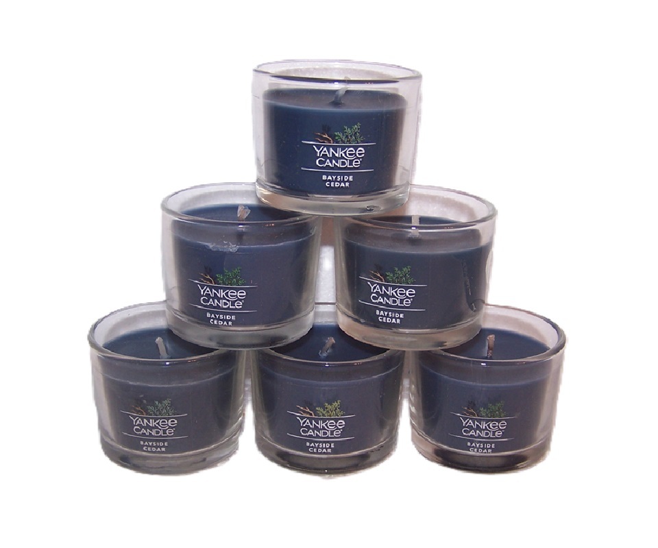 Yankee Candle Bayside Cedar Mini Candle 1.3 oz Lot of 6