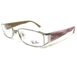 Ray-Ban Eyeglasses Frames RB6157 2501 Silver Brown Pink Horn Wire Rim 53... - £88.73 GBP