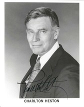 Charlton Heston (d. 2008) Signed Autographed Glossy 8x10 Photo - £40.05 GBP