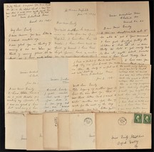 LOT 1920-21 antique 6pc HANDWRITTEN LETTERS oxford valley pa STACKHOUSE ... - £53.36 GBP