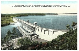 Lake Of The Ozarks &amp; Bagnell Dam Missouri Usa Postcard - £6.92 GBP