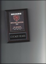 CHICAGO BEARS SUPER BOWL CHAMPS PLAQUE NY FOOTBALL NFL CHAMPIONS - $4.94