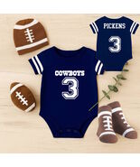 George  Pickens Dallas  Cowboys Uniform Jersey Bodysuit Onesie Set - $456.30 MXN - $1,514.93 MXN