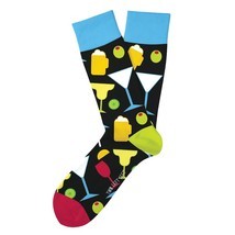 Happy Hour Fun Novelty Socks Two Left Feet Size Dress SOX Casual Beer Coctail - £8.33 GBP