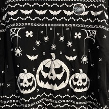 Halloween Glow in the Dark Black W Graphic Design Pullover Jr Sz XXL NWT - £14.70 GBP