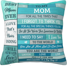 Mother&#39;s Day Gifts for Mom from Daughter/Son, Throw Pillow Covers 18&quot;X18&quot;, Birth - £19.70 GBP