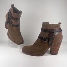 Ivanka Trump Filoer Suede Leather Zip High Heel Ankle Boots Womens Sz 6.5 M - £26.62 GBP