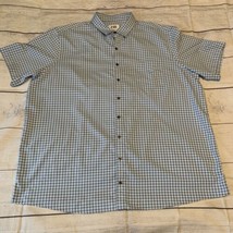 Harbor Bay Mens Size 2XLT Short Sleeve Button Up Shirt Cotton - £13.30 GBP