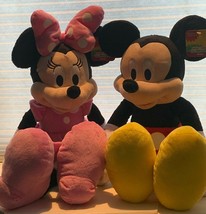 NEW Huge 25&quot; Mickey &amp; Minnie Mouse Plush Doll Disney Kids Stuffed Toy Gift - £36.63 GBP