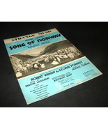 1960&#39;s STRANGE MUSIC Antique Sheet Music SONG OF NORWAY Chappell Wright/... - $9.99