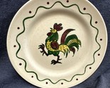 Metlox Poppy Trail Green rooster 7 1/4” dessert/sald plate VGUC - $6.93