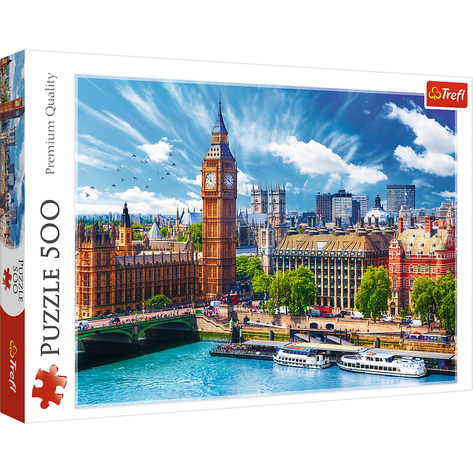 500 Piece Jigsaw Puzzles, Sunny Day in London, London England Puzzle, Bi... - $33.74