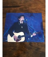 Vintage Bob Dylan 8x10 Glossy Photo Playing Guitar &amp; Harmonica - $8.00