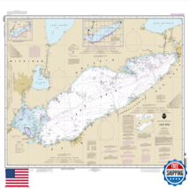 Noaa Chart 14820 Lake Erie 33 X 42.6 Traditional Paper - $54.08
