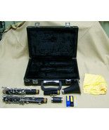 Cecilio Black Clarinet with soft lined hard case black ebony look - $59.39