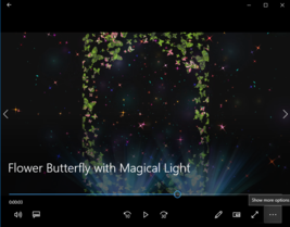 Flower Butterfly with Magical Light1 MP4 Video: Moving smp - £0.98 GBP