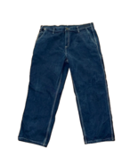 Carhartt Relaxed Fit Flame Resistant Denim Blue Jeans Mens 40 x 30 - $26.00