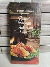 Benson And Hedges Recipes From The Great American Inns Spiral Cookbook Vtg 1981 - £9.05 GBP
