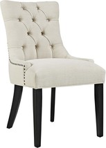 Modway Regent Modern Elegant Button-Tufted Upholstered Fabric With, Beige. - £139.70 GBP