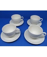 Ralph Lauren Wedgwood Clearwater Set Of 4 Cups And 4 Saucers - $49.00