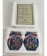 Bradford Pooh&#39;s Honeypot Adventures Ornament Set Tub Of Fun Wish For Fri... - $53.72 CAD