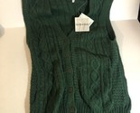 Vintage Baxter &amp; Wells Sweater S Green Sleeveless Sh3 - $8.90
