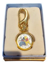 Disney Winnie The Pooh &amp; Eeyore Verichron Pocket Watch Clip On In Original Box - $49.49