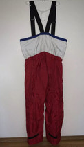 Nautica Competition Nautex Sailing Bibs Pants vintage 90s sz XL Red Whit... - $128.69