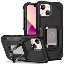 for Vivo Y16 4G / Y02S 4G (Color: Black) Ring Holder Hard Back Hard Sili... - $45.00