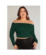 Shein Women's Essnce Plus Off Shoulder Solid Tee - $26.99
