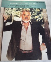 Vintage Sheet Music Through The Years Kenny Rogers 1981 Piano - Vocal - Guitar - £7.88 GBP