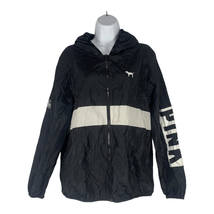 PINK by Victoria&#39;s Secret Women&#39;s Black &amp; White Windbreaker Jacket Size ... - £22.16 GBP