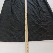 Back Zipper Women's Gray Skirt With Stripes Plus Size 22W Measured (42×27) image 9