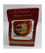 1983 Goebel MJ Hummel Blessed Event Glass Christmas Ornament Ball New - $9.85