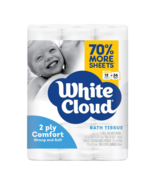White Cloud Ultra Comfort 2 Ply Toilet Paper, 12 Rolls, 400 Sheets Per Roll - $28.40 CAD