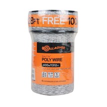 Gallagher Poly Wire 1640 ft White - $55.64