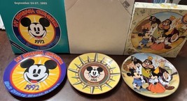 3x Disneysna Convention Plates 1992, 1995 1996 Mickey Brave Little Tailo... - £49.49 GBP
