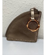 Anthropologie Copper Metallic Coin Purse, Semi-Circle Zipper W/Copper Pu... - $15.09 CAD