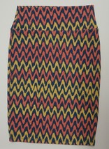 LuLaRoe Cassie Skirt; Slate Blue/Yellow/Coral, Size XS - £21.90 GBP