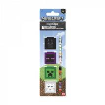 Minecraft Mobs 6-Pack Magnetic Bookmark Clips Multi-Color - £9.46 GBP