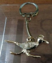 Road Runner Bird Gold Colored Keychain 2&#39;&#39; - £11.06 GBP