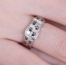Paw print belt buckle ring - $12.86