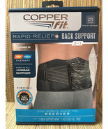 New COPPER FIT • RAPID RELIEF Wrist Hot/Cold Therapy Unisex BLACK One Sz... - £15.53 GBP