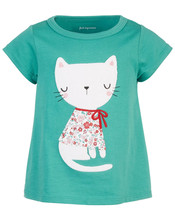 First Impressions Baby Girls Holiday Cat Cotton T-Shirt 6-9 Months NWT - £4.98 GBP